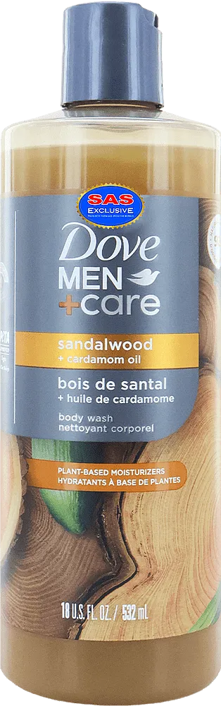 Լոգանքի գել «Dove Men+Care Sandalwood+ Cardamom Oil» 532մլ
