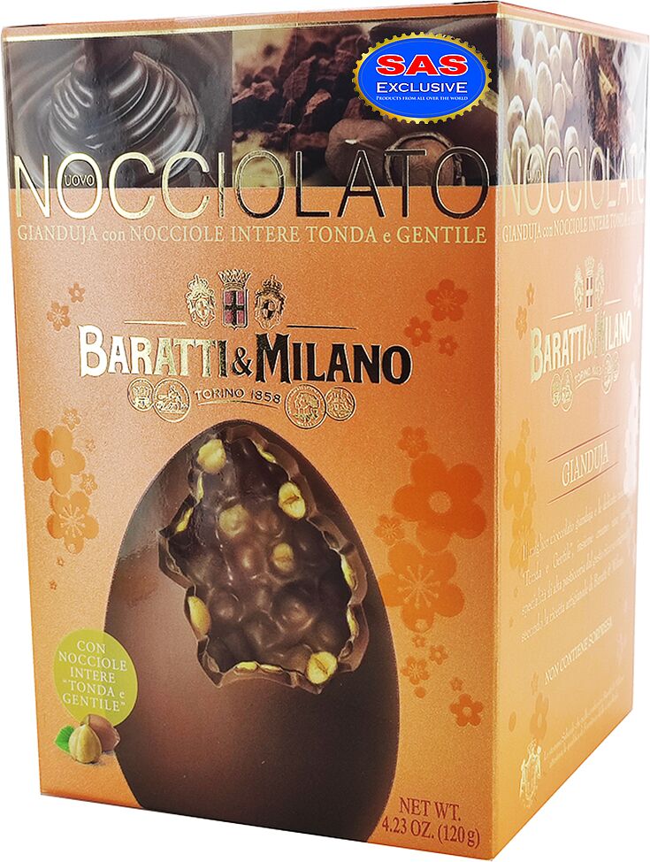 Շոկոլադե ձվիկներ «Baratti & Milano» 120գ
