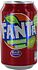 Освежающий газированный напиток "Fanta Exotic" 0.33л Клубника и киви