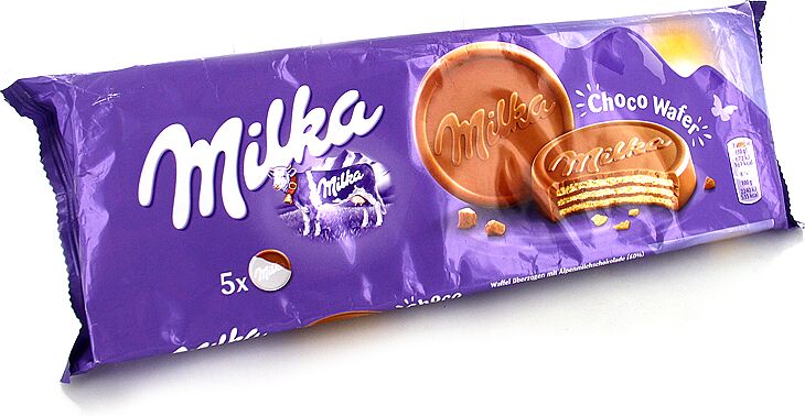 Վաֆլի՝ շոկոլադապատ «Milka Choco Wafer» 5×30գ