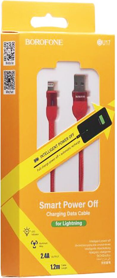 USB լար «Borofone BU17 Apple»
