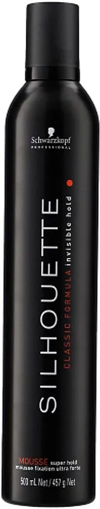 Մազերի մուս «Schwarzkopf Silhouette Invisible Hold» 500մլ    