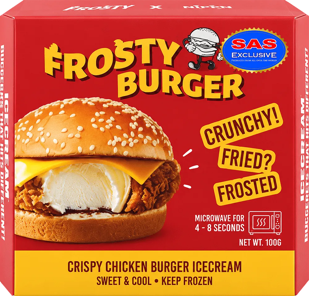 Պաղպաղակ կաթնային «Frosty Fun Burger» 100գ

