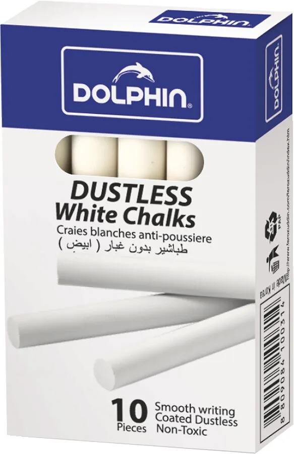 White chalks "Dolphin" 10 pcs

