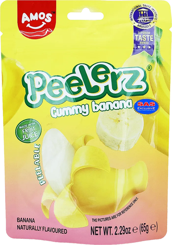 Դոնդողե կոնֆետներ «Amos Peelerz Banana» 65գ
