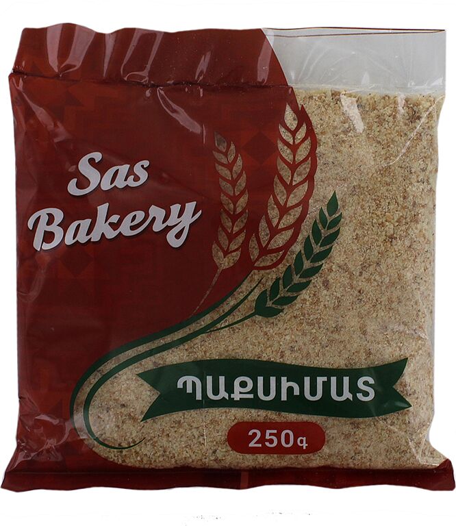 Dried and ground breadcrumbs "SAS bakery" 250g