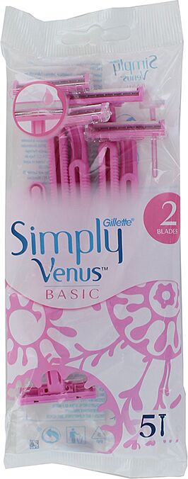 Shaving system "Gillette Simply Venus" 5pcs.