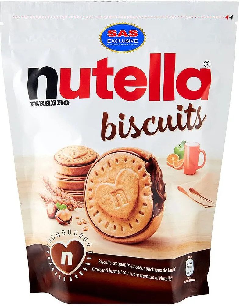Печенье с шоколадным кремом  "Ferrero Nutella" 304г