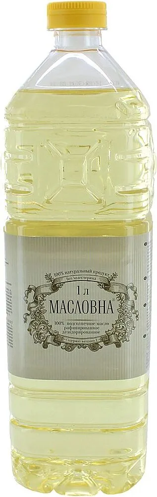 Подсолнечное масло "Масловна" 1л