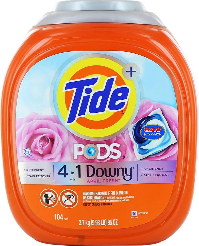 Universal washing capsules "Tide 4 in1" 104 pcs
