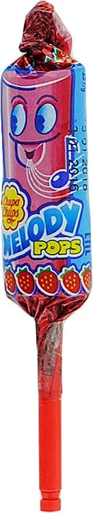 Strawberry flavored lollipop "Chupa Chups Melody Pops" 15g