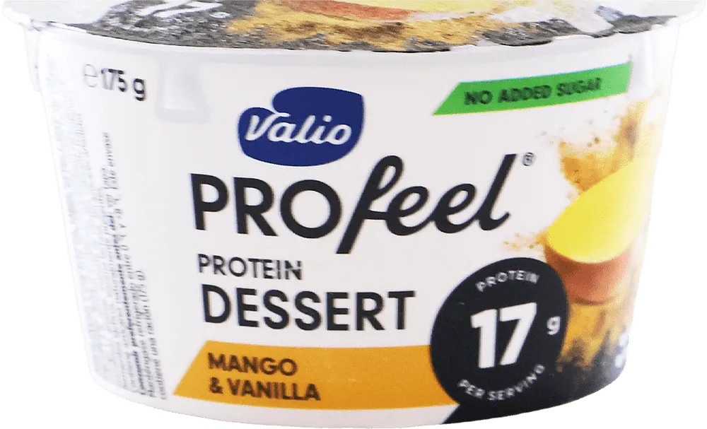 Десерт протеиновый со вкусом манго и ванили "Valio Profeel Mango & Vanilla" 175г