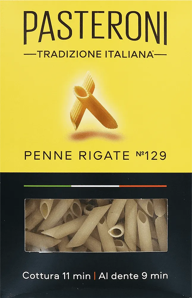Pasta "Pasteroni Penne Rigate №129" 400g
