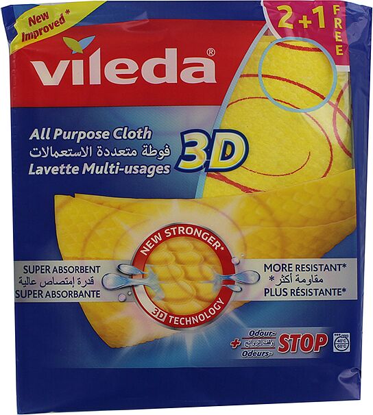 Անձեռոցիկներ ունիվերսալ «Vileda 3D»