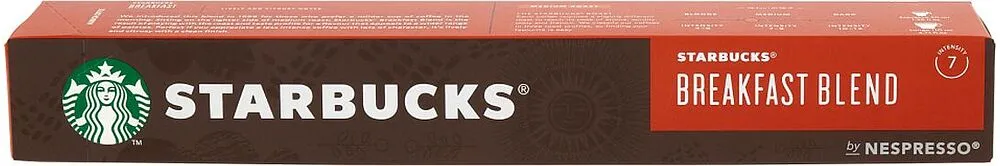 Պատիճ սուրճի «Starbucks Breakfast Blend» 10հատ, 56գ

