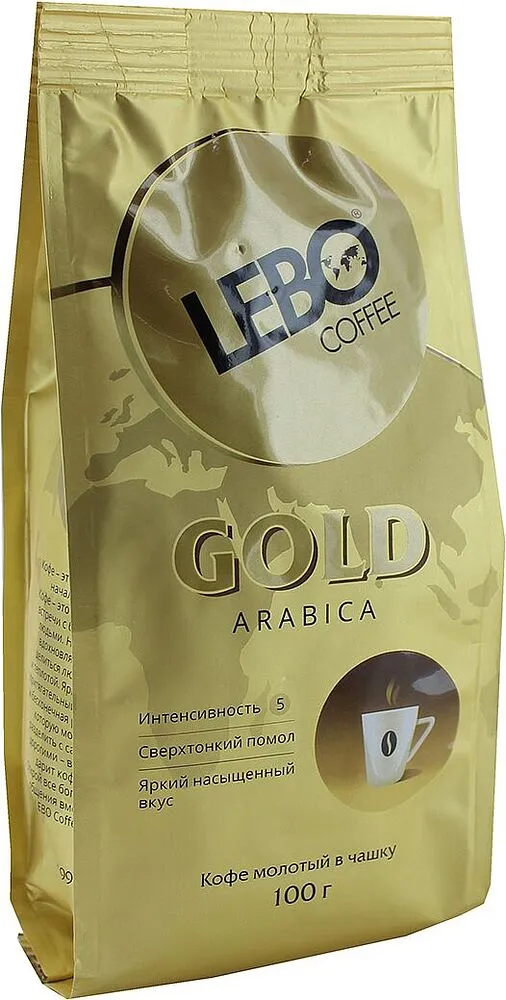 Ground coffee "Lebo Arabica Gold" 100g