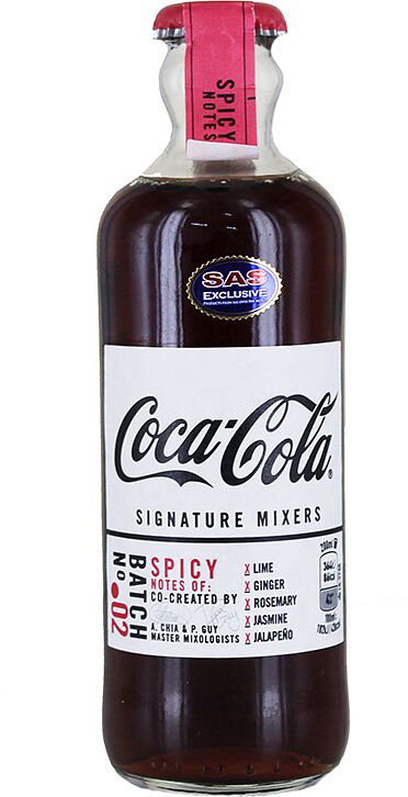 Refreshing carbonated drink "Coca Cola Signature Mixers Nº2 Spicy" 200ml