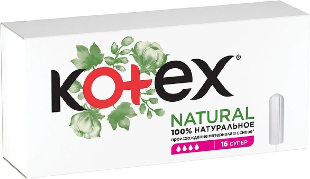 Tampons "Kotex Natural" 16pcs
