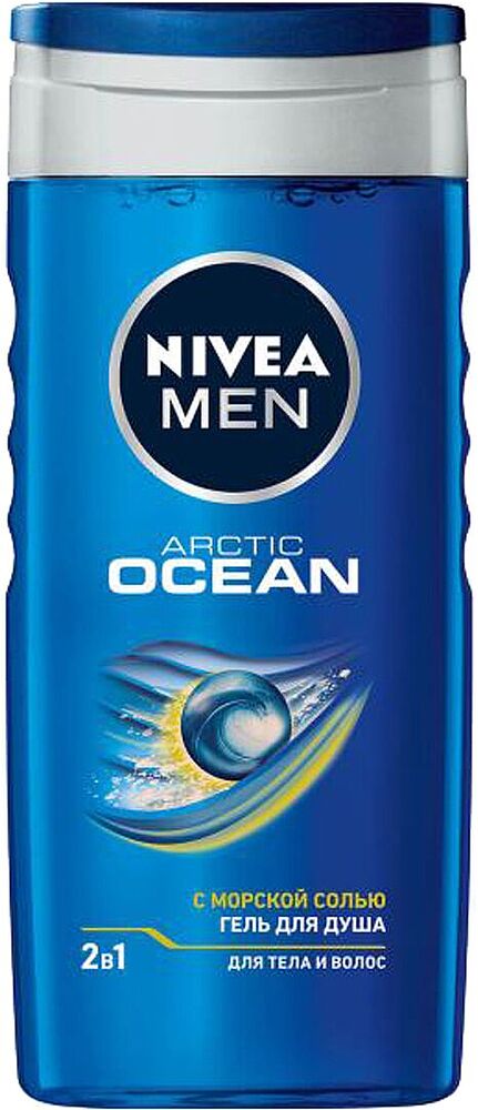 Shower gel "Nivea Men Arctic Ocean 2 in 1" 250ml

