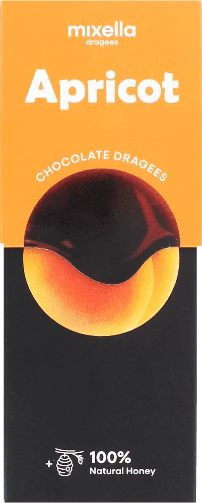 Apricot chocolate-coated dragee "Mixella" 150g