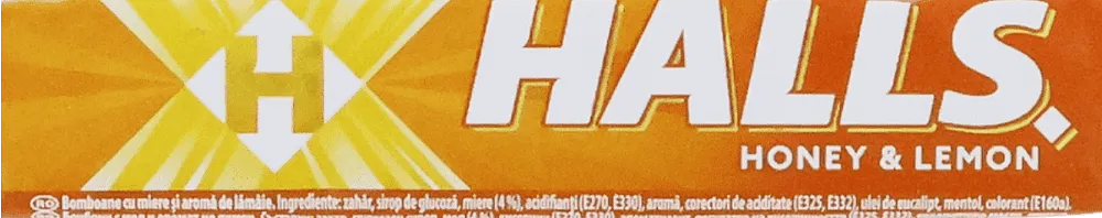 Սառնաշաքար մեղրի և կիտրոնի «Halls Honey & Lemon» 33.5գ
