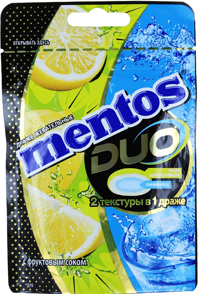 Citrus dragee "Mentos DUO" 45g
