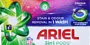 Color washing capsules "Ariel 3 in1 Stain & Odour Removal" 28 pcs