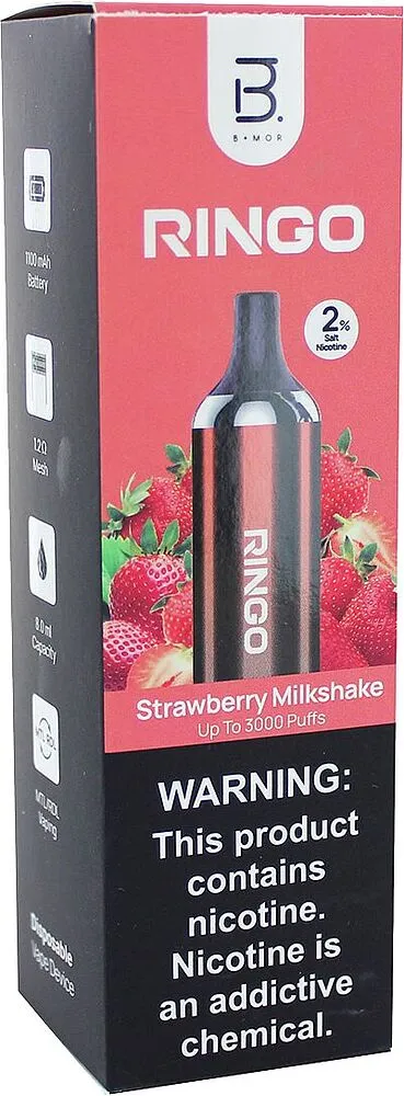 Electric pods with strawberry milkshake flavor "B+Mor Ringo" 3000 puffs

