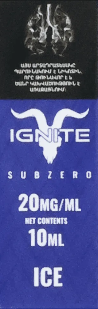 Nicotine solution "Ignite Ice" 10ml
