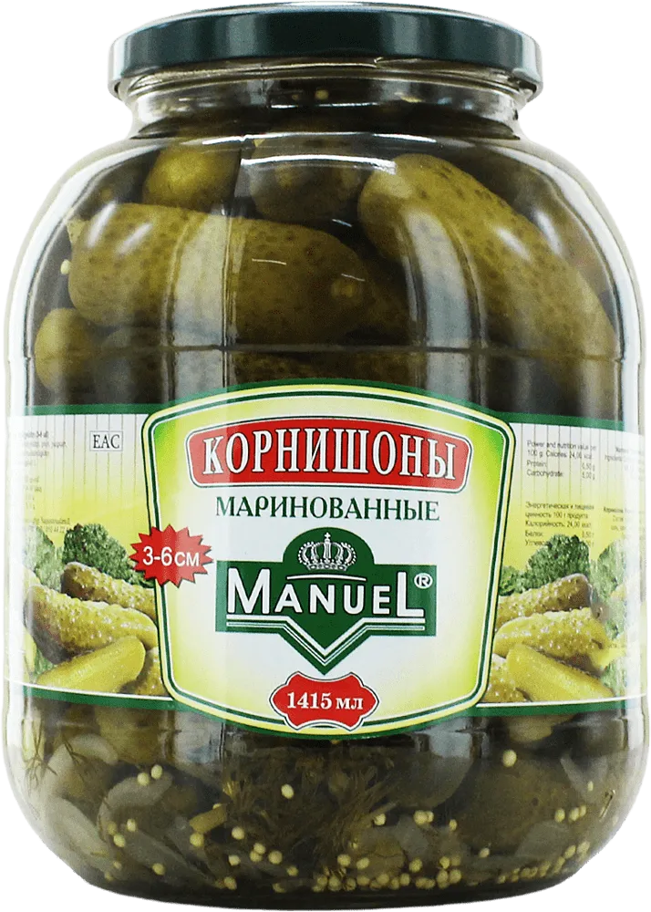 Pickled cornichons "Manuel" 1415ml
