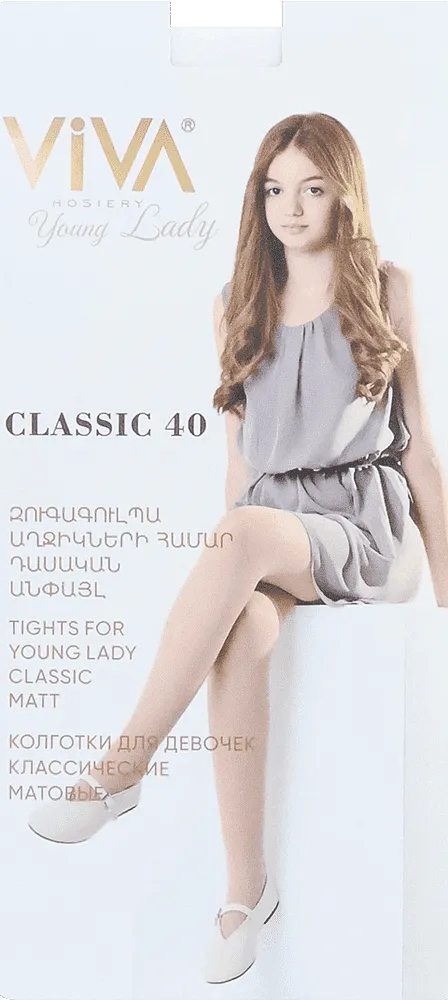 White tights "Viva Classic 40 Den"
