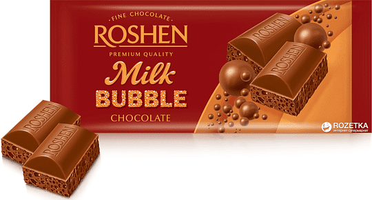 Շոկոլադե սալիկ կաթնային «Roshen Bubble» 80գ