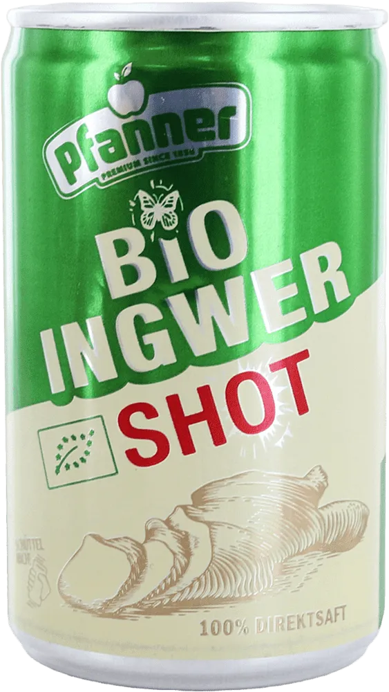 Apple, lemon & ginger flavored drink "Pfanner Bio" 150ml 
