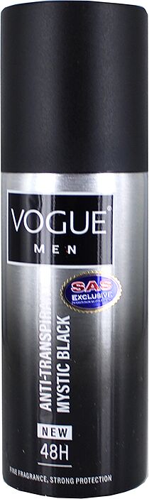Антиперспирант-спрей "Vogue Men Mystic Black" 150мл