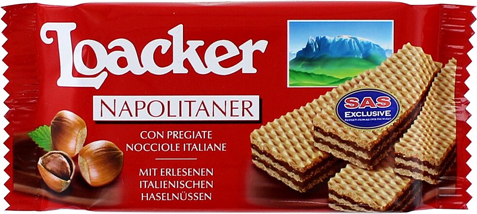 Wafer with nut filling 
