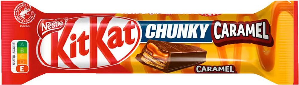 Шоколадный батончик "Kit Kat Chunky Caramel" 43.5г
