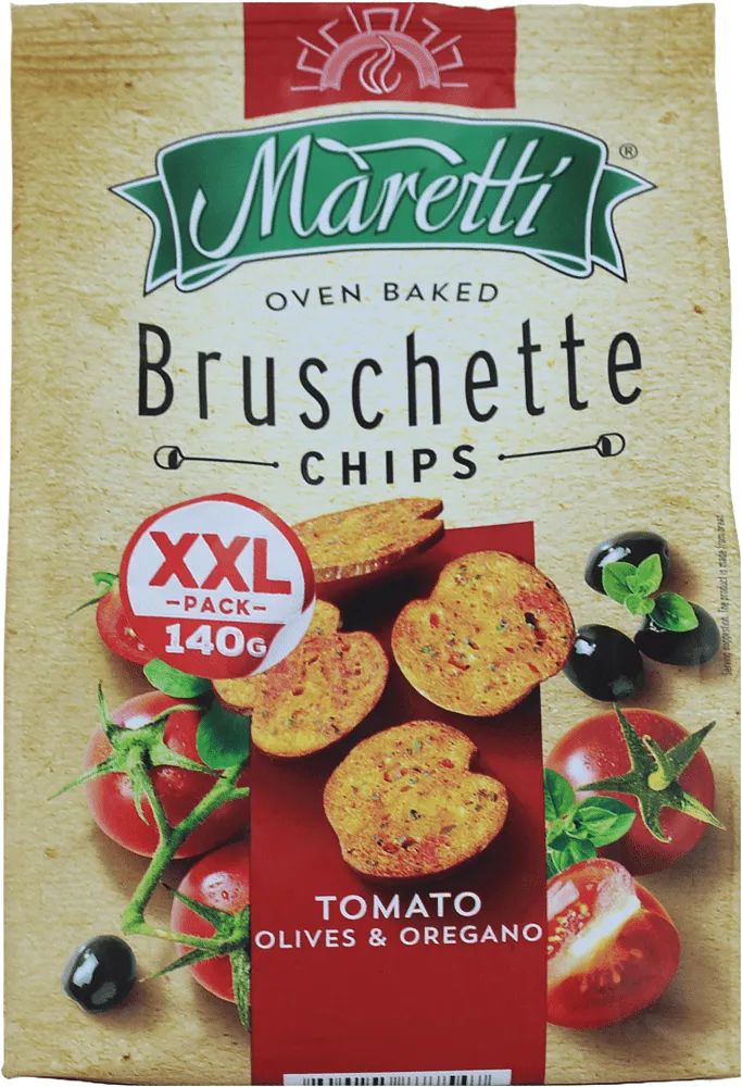 Tomato, olive & oregano crackers- bruschette "Maretti" 140g 

