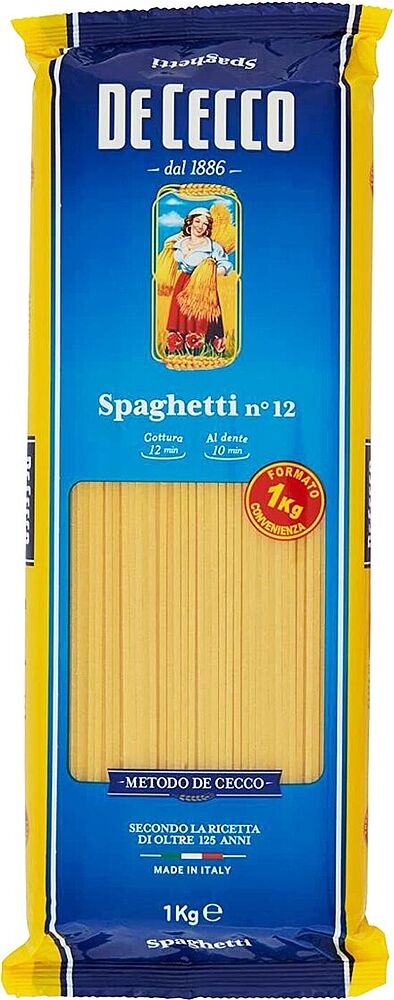 Spaghetti "De Cecco №12" 1kg
