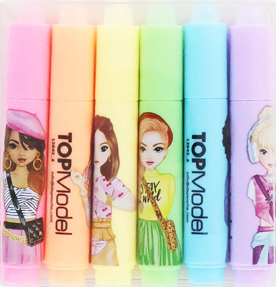 Colour felt-tip pen "Top Model" 6 pcs
