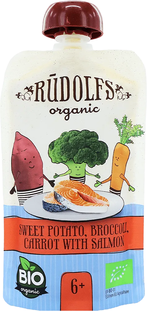 Խյուս ձկան և բանջարեղենային «Rudolfs Organic» 110գ