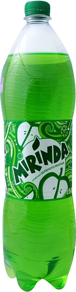 Զովացուցիչ գազավորված ըմպելիք "Mirinda" 1.5լ Խնձոր
