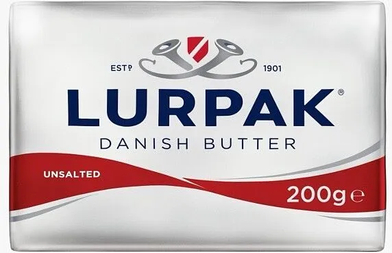 Butter "Lurpak" 200g, richness: 82% 