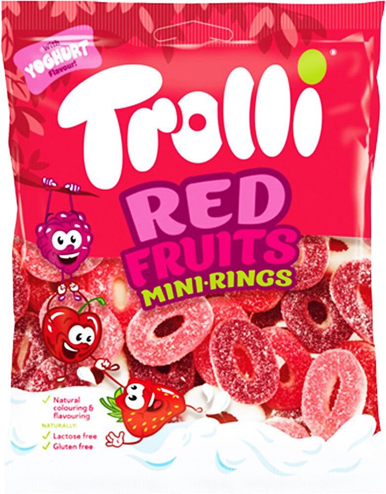 Դոնդողե կոնֆետներ «Trolli Red Fruits» 100գ
