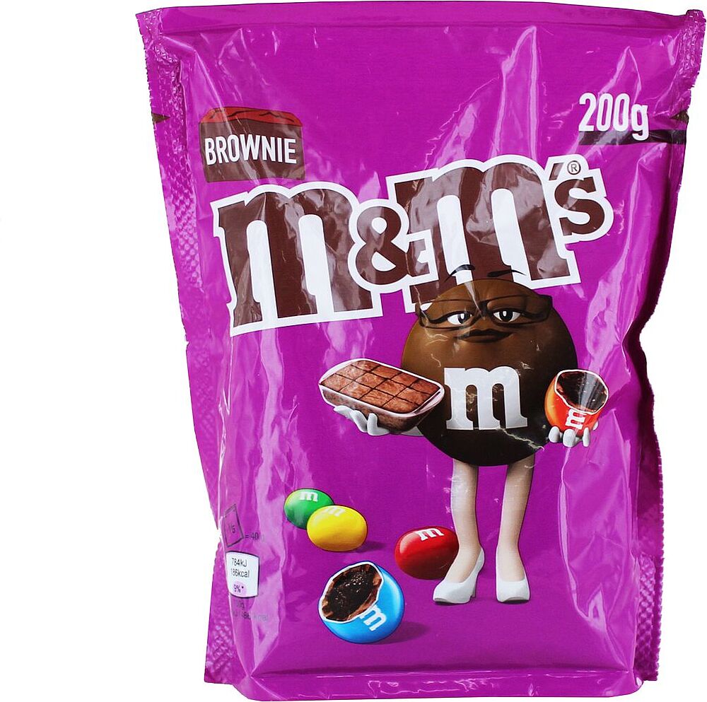 Chocolate dragee "M&M's Brownie" 200g