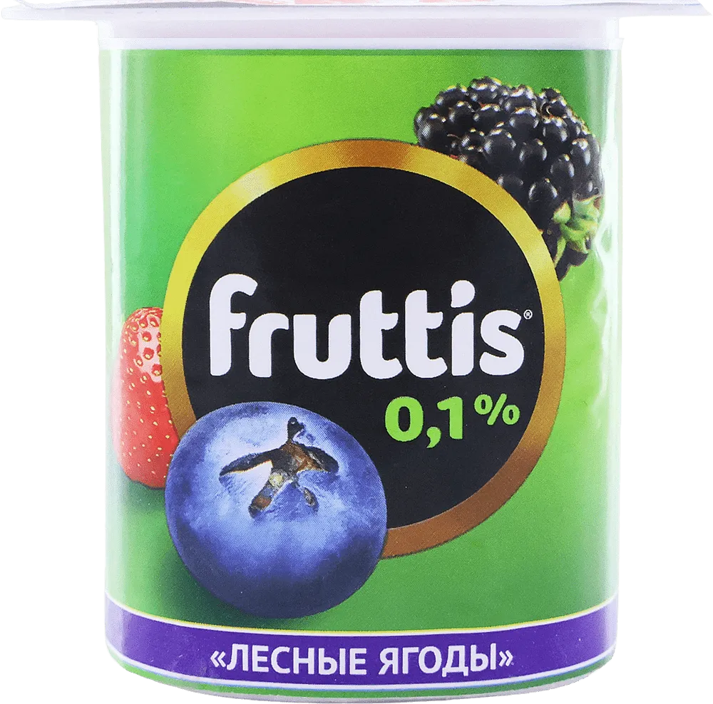 Yoghurt product with forest berries "Fruttis" 110g, richness: 0.1% 