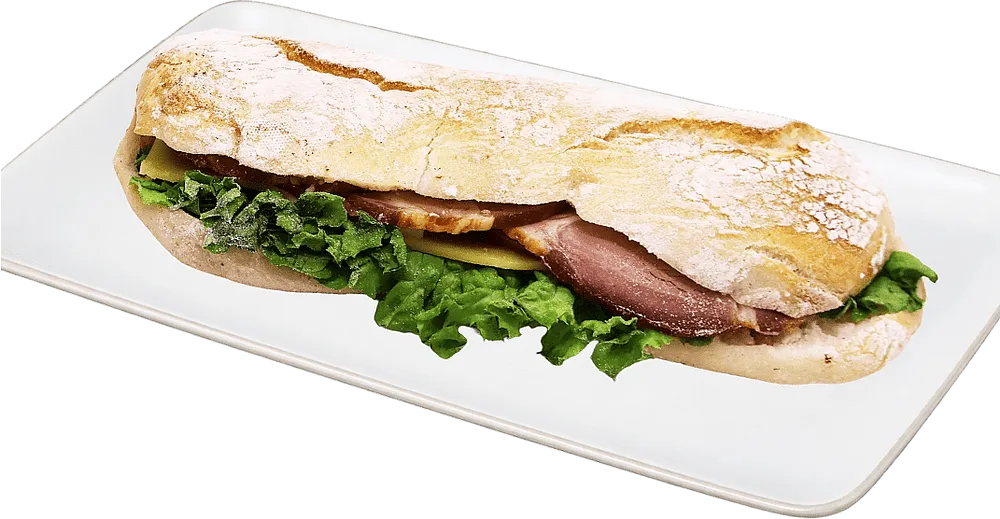 Sandwich with pork neck fillet "Ciabatta"
