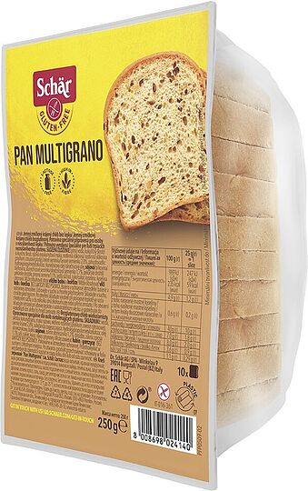 Հաց առանց գլյուտենի «Schar Pan Multigrano» 250գ