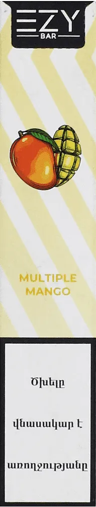 Էլեկտրական ծխախոտ մանգոյի «Ezy Bar Multiple Mango» 600 ծուխ
