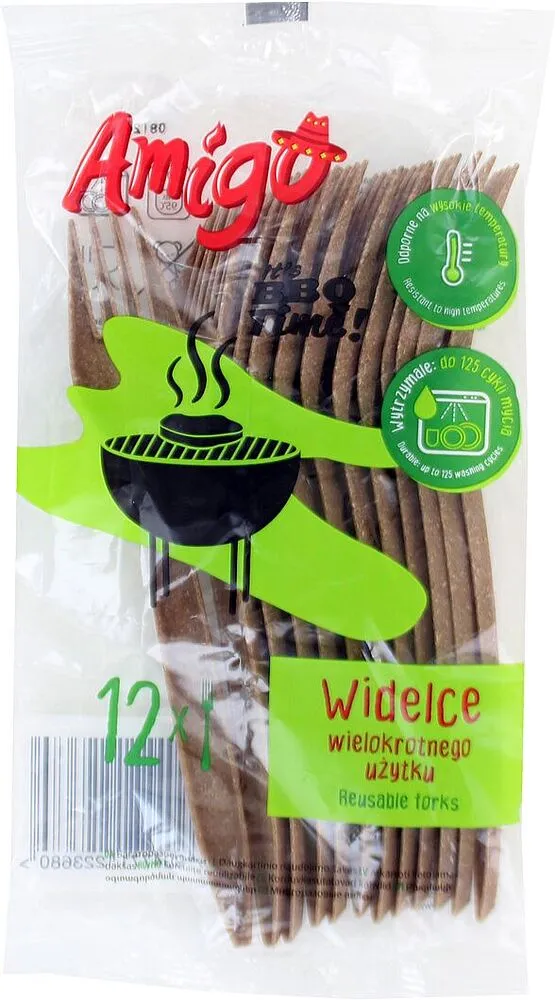 Disposable forks "Amigo Eco" 12pcs
