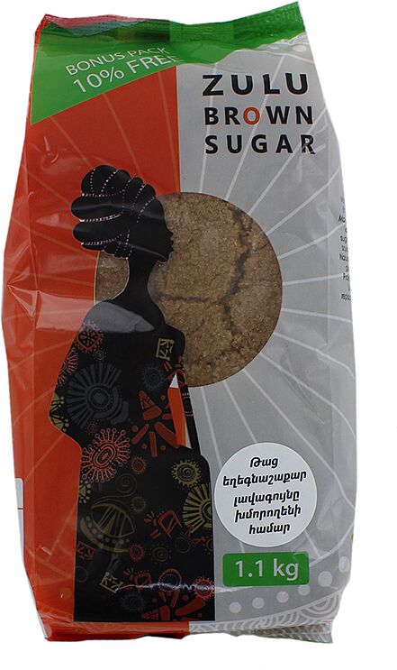 Brown sugar "Zulu" 1.1kg